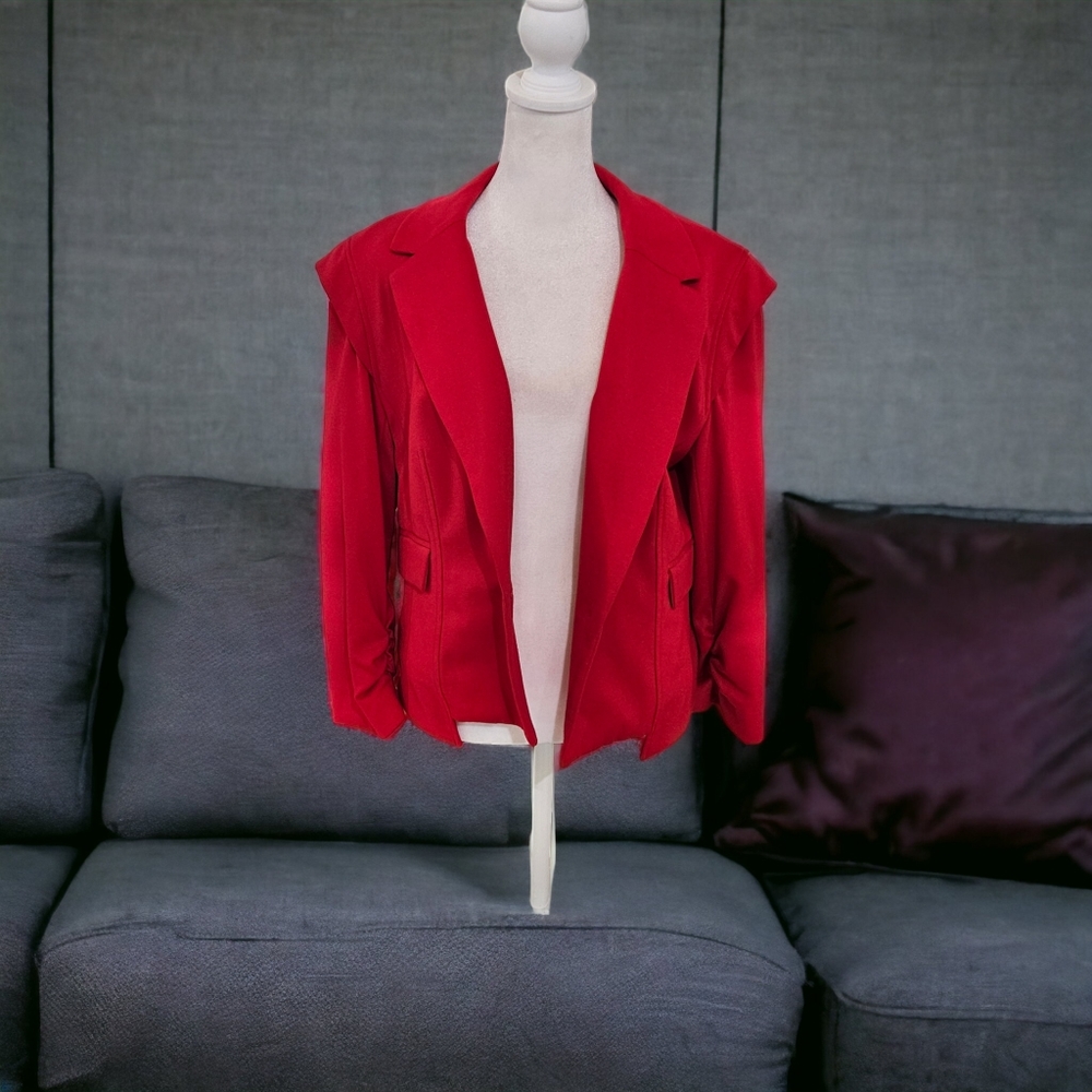 NWOT Serena Williams Women's Red Blazer Size Large